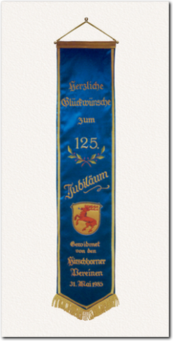 Fahnenschleife zum 125. Jubiläum