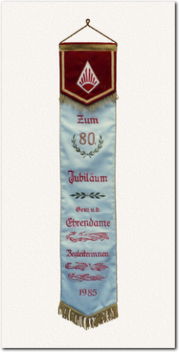 Fahnenschleife zum 80. Jubiläum