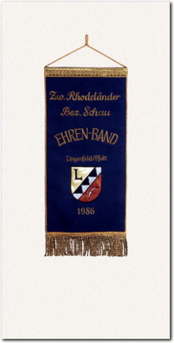 Fahnenschleife Ehrenband