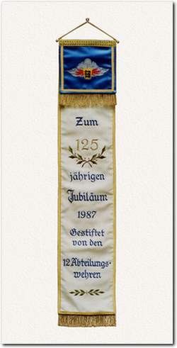 Fahnenschleife zum 125. Jubiläum