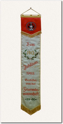 Fahnenschleife zum 140. Jubiläum