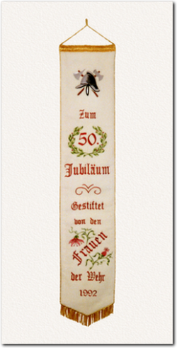 Fahnenschleife zum 50. Jubiläum