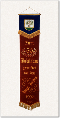 Fahnenschleife zum 50. Jubiläum