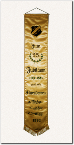 Fahnenschleife zum 25. Jubiläum