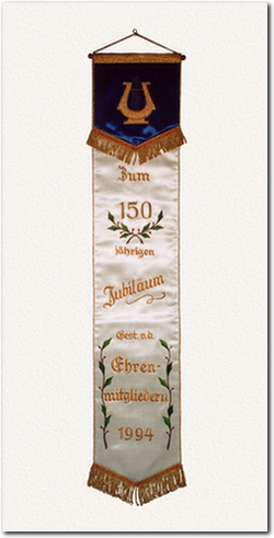 Fahnenschleife zum 150. Jubiläum