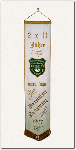 Fahnenschleife zum 22. Jubiläum