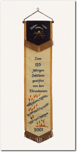 Fahnenschleife zum 125. Jubiläum