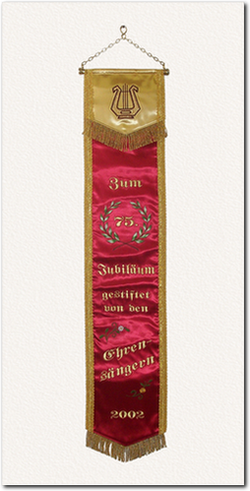 Fahnenschleife zum 75. Jubiläum