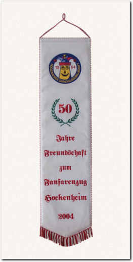 Fahnenschleife zum 50. Jubiläum