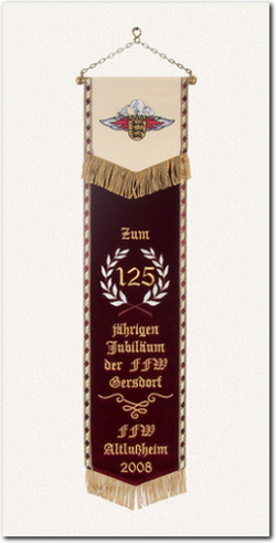 Fahnenschleife zum 125. Jubiläum