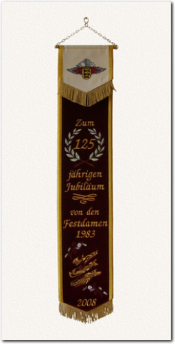 Fahnenschleife zum 125. Jubiläum