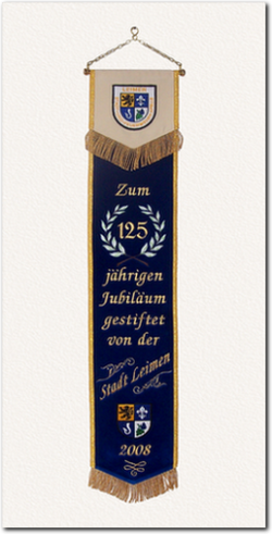 Fahnenschleife zum 125. Jubiläum