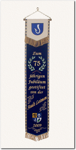 Fahnenschleife zum 75. Jubiläum