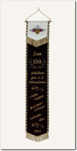 Fahnenschleife zum 150. Jubiläum