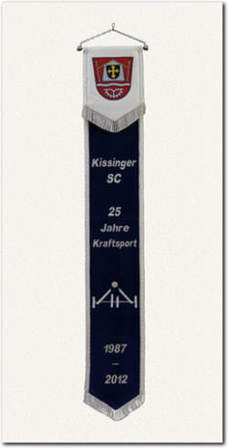 Fahnenschleife zum 25. Jubiläum