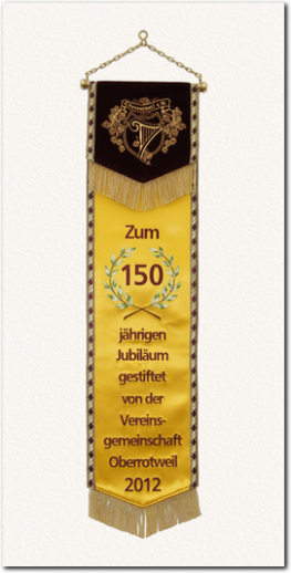 Fahnenschleife zum 150. Jubiläum