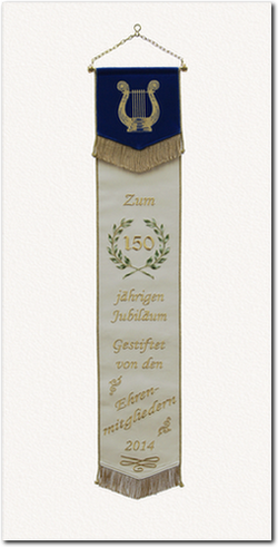 Fahnenschleife zum 150. Jubiläum